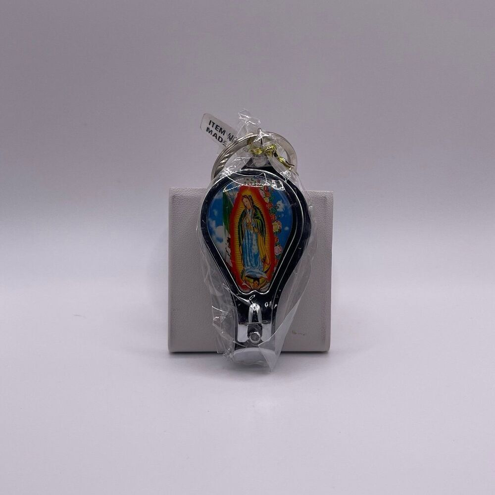 Virgen de Guadalupe Christian Nail Clipper Charm Keychain